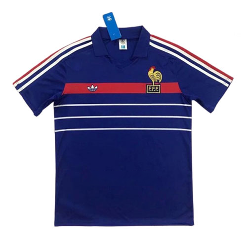 1ª Equipación Replica Camiseta Francia Retro 1984 1986